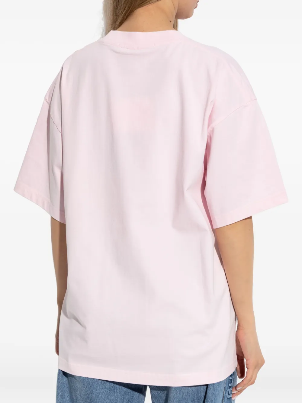 Alexander Wang logo-print T-shirt Roze