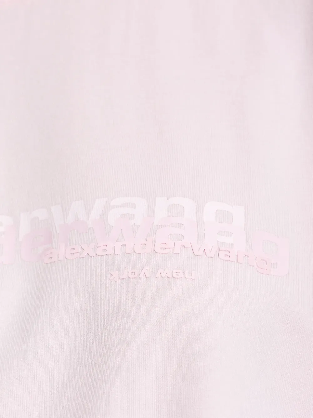 Alexander Wang logo-print T-shirt Roze