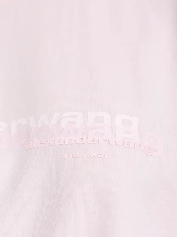 ［正規品］Alexanderwang Tシャツ　ピンク S ユニセックス Alexander Wang ロゴ Tシャツ | ピンク | FARFETCH JP