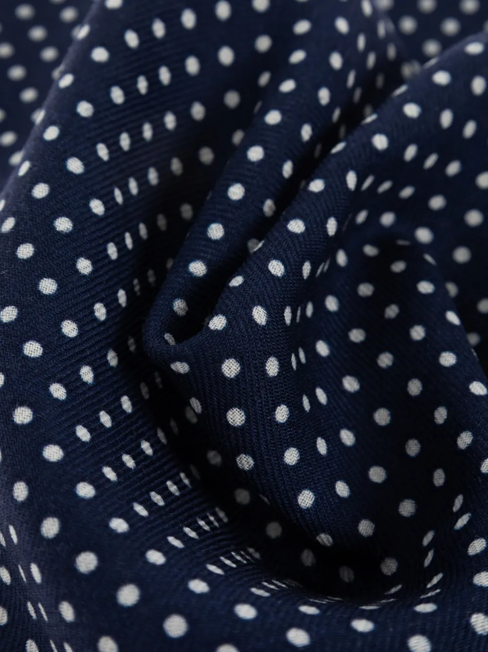 Emporio Armani Sjaal met stippen Blauw