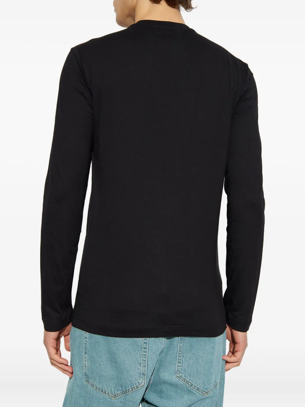 Emporio Armani T-shirt met logoprint Zwart