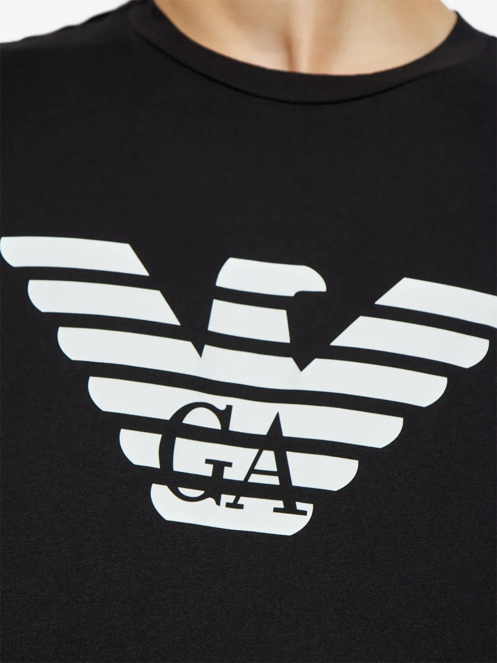 Emporio Armani T-shirt met logoprint Zwart