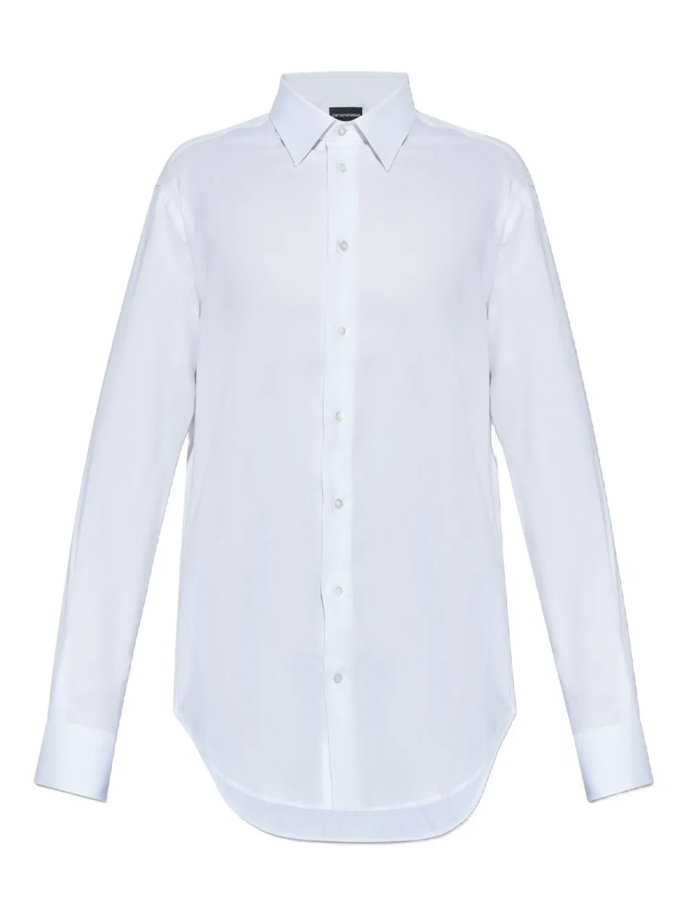 Emporio Armani long-sleeve button-up shirt Wit