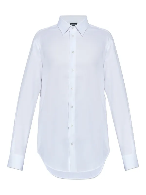 Emporio Armani long-sleeve button-up Shirt White FARFETCH IN