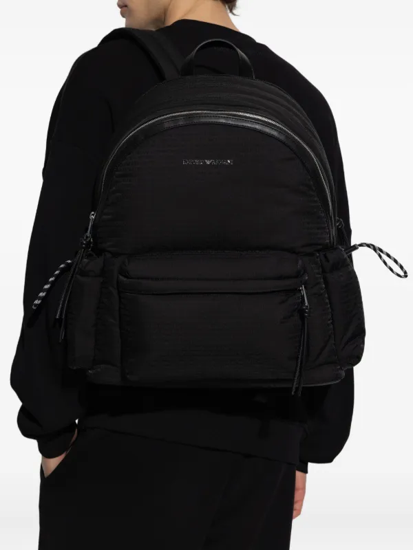 Emporio Armani キルティング バックパック | ブラック | FARFETCH JP