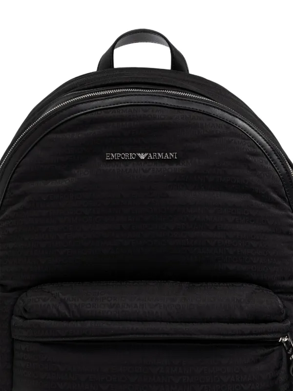 Emporio Armani キルティング バックパック | ブラック | FARFETCH JP