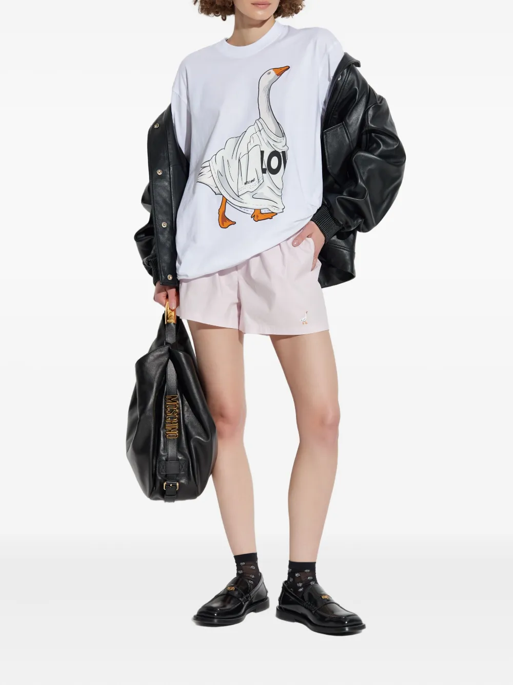 Moschino goose-embroidered shorts | Short Shorts | Image 2