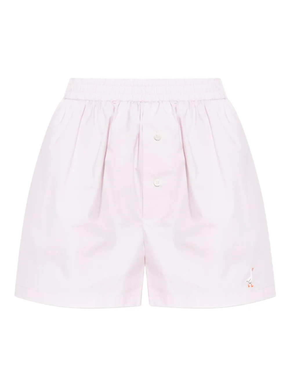 Moschino goose-embroidered shorts Roze