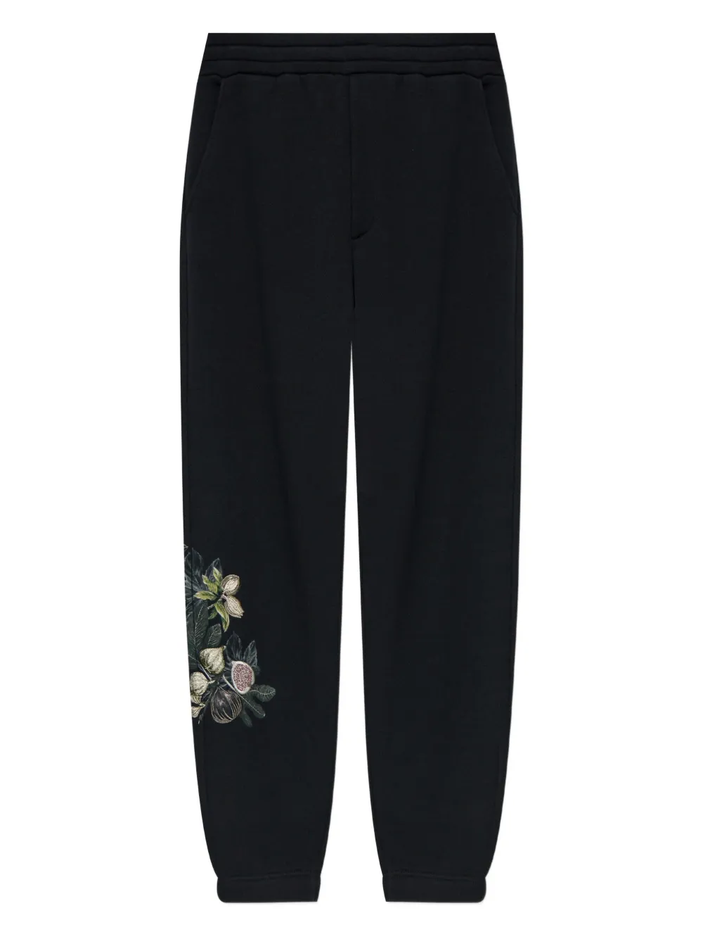 Emporio Armani floral-print track pants Zwart