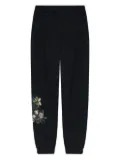 Emporio Armani floral-print track pants - Black