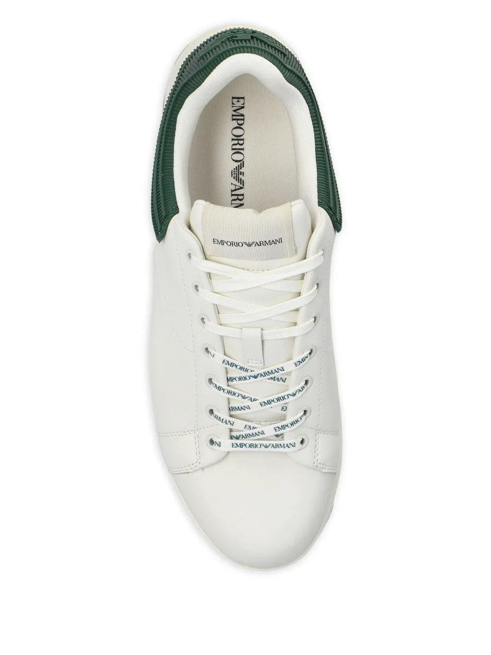 Emporio Armani logo-appliqué sneakers Wit