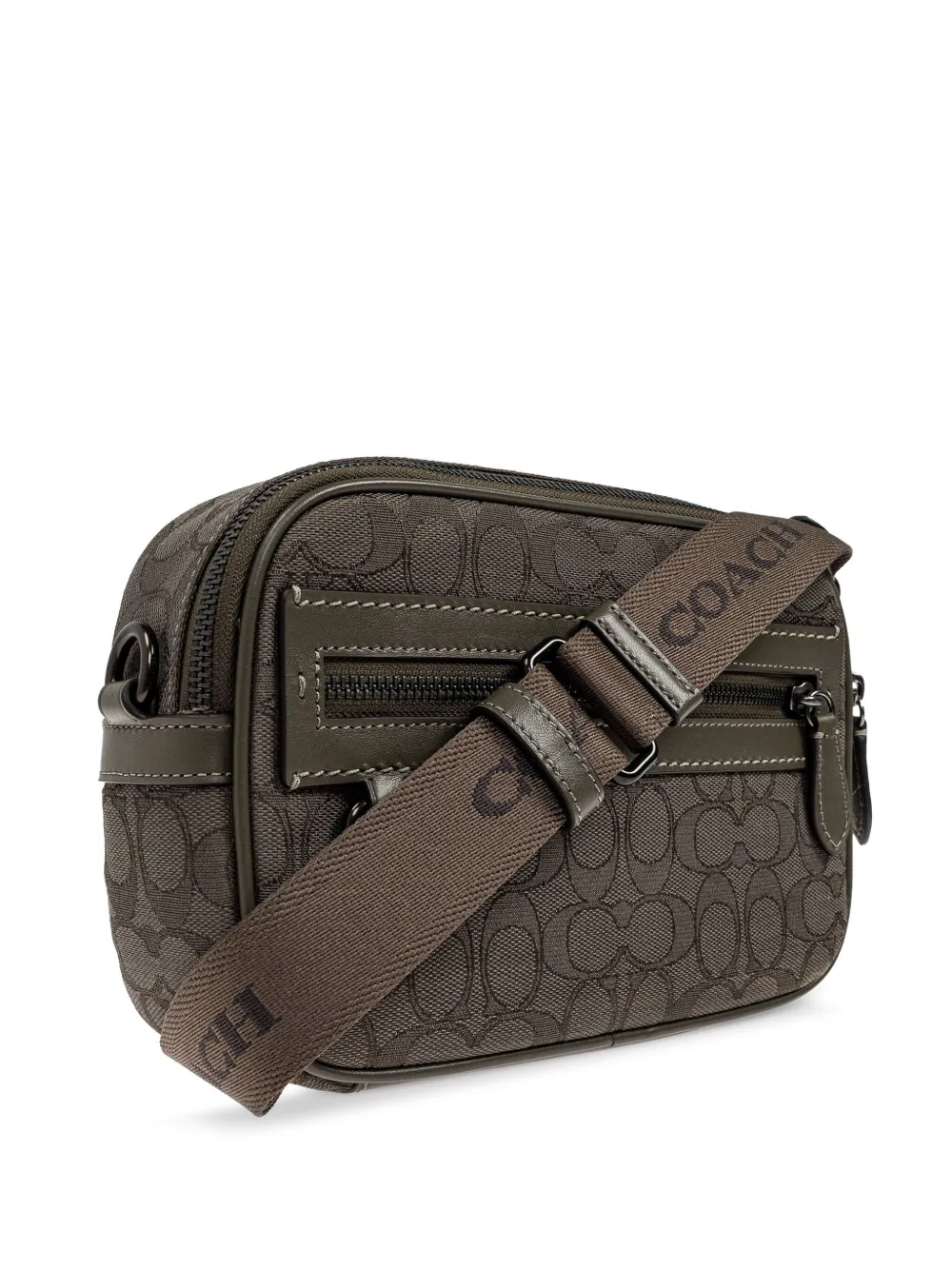 Coach Messengertas met monogram Groen