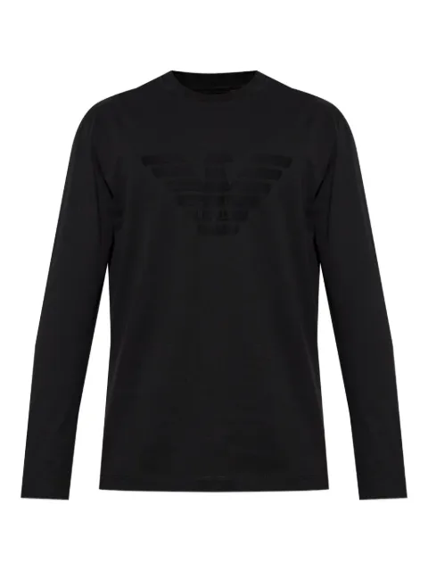 Emporio Armani eagle-emblem long-sleeve T-shirt
