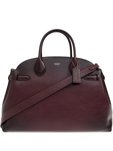 Coach leather top-handle bag