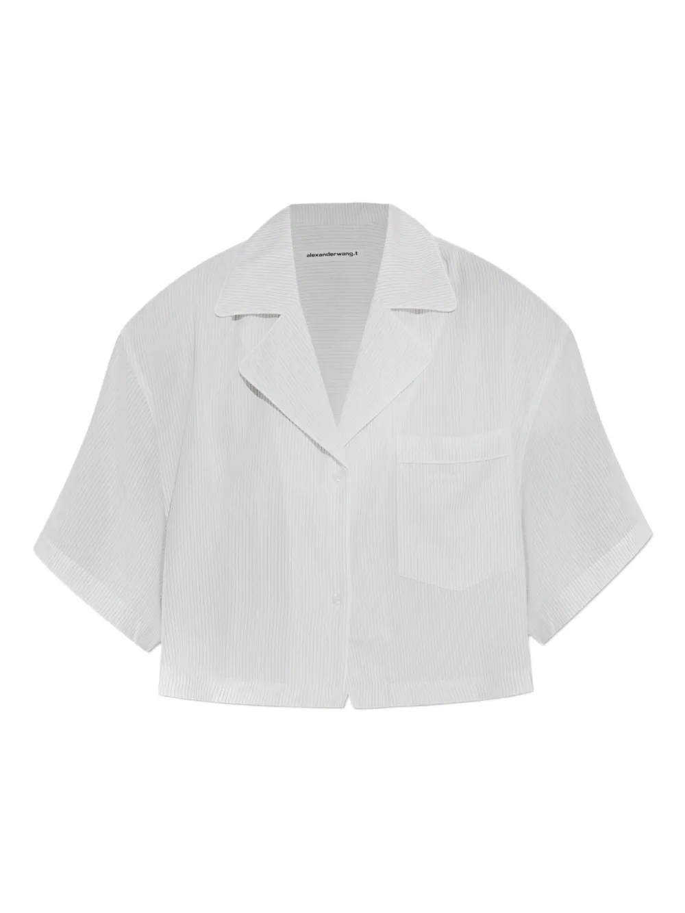Alexander Wang pinstripe short-sleeve top | White | Image 1