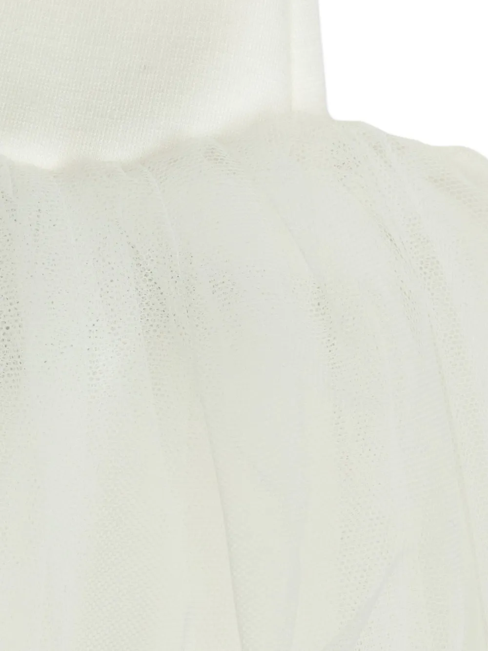Balmain Kids lion-head button tulle dress Wit