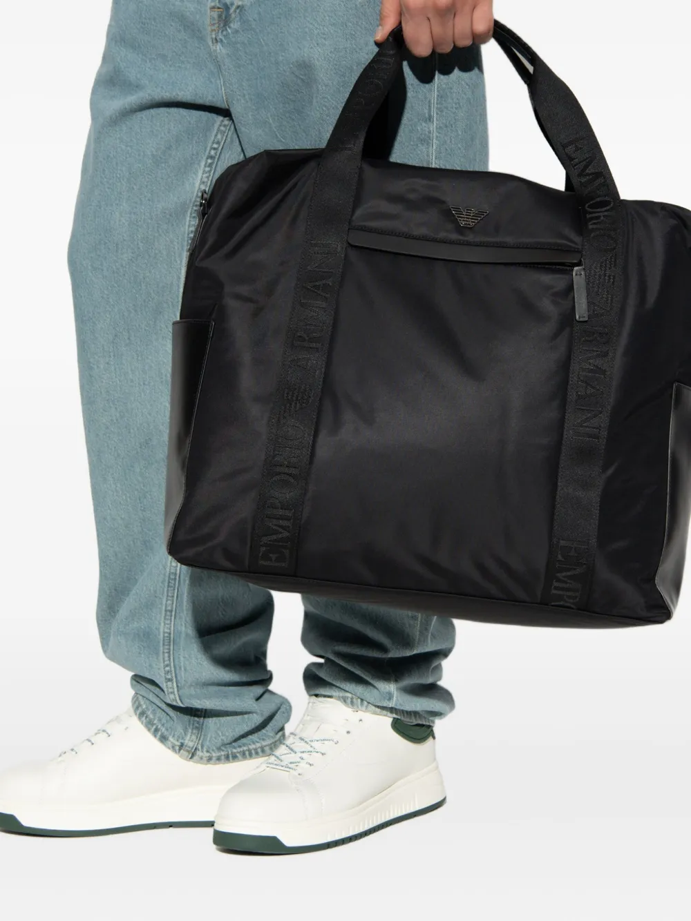 Emporio Armani Heuptas met logoplakkaat Zwart