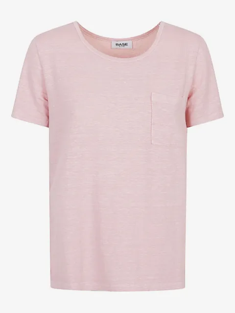 base playera con bolsillo de parche