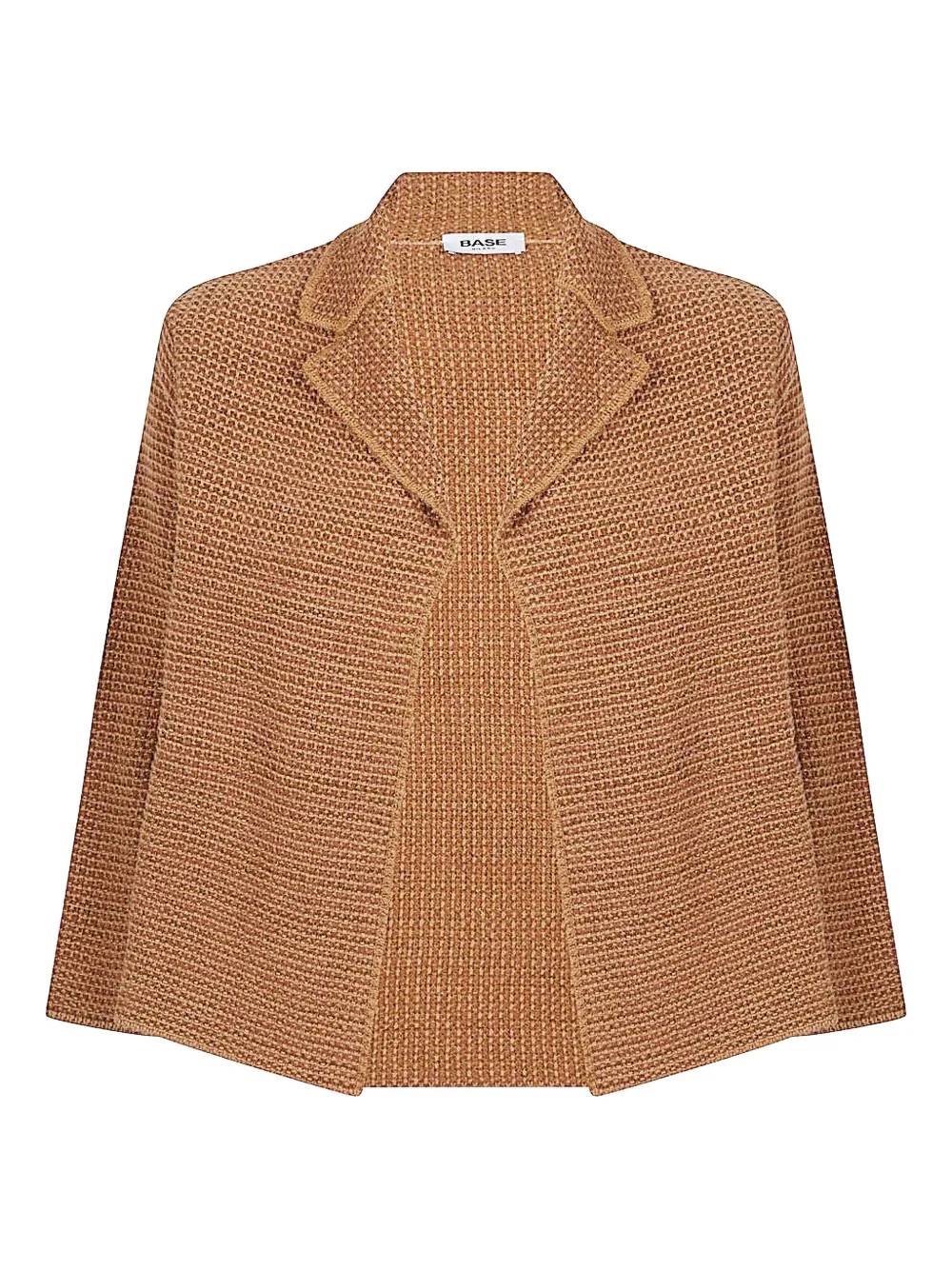 base waffle-knit blazer | Brown | Image 1