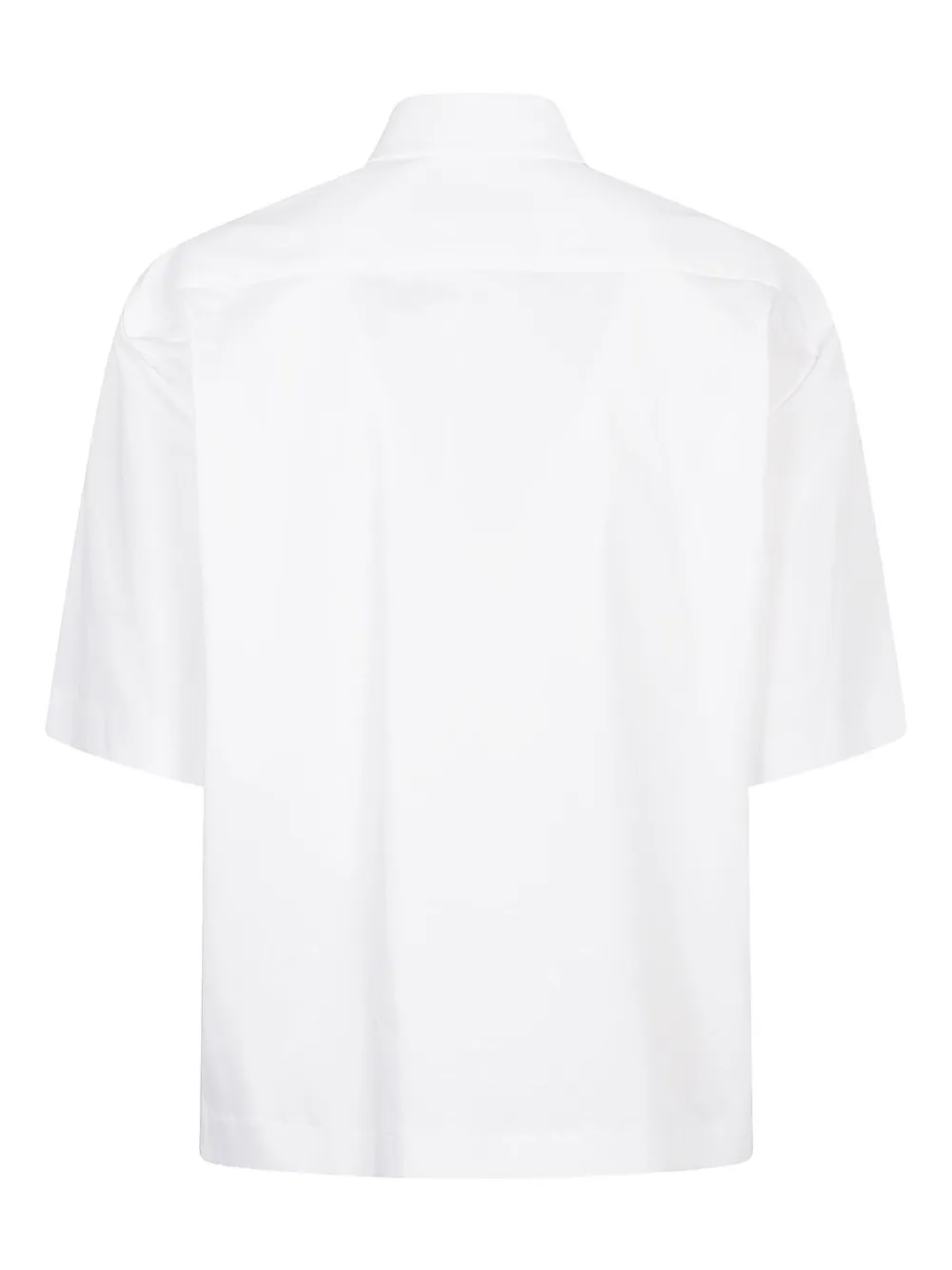 THELATEST jewel-button short-sleeve shirt - Wit