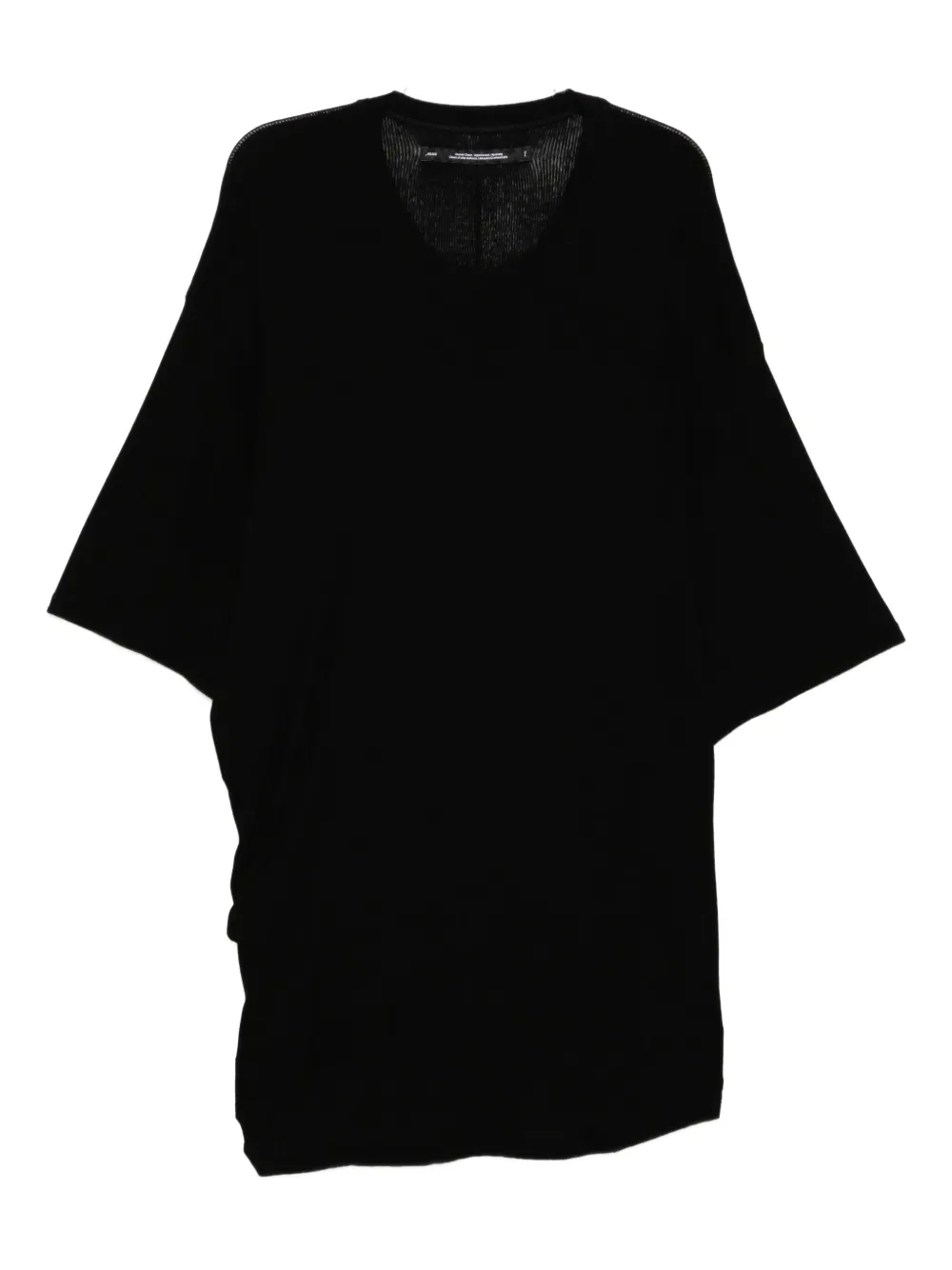Julius Gedrapeerd T-shirt Zwart