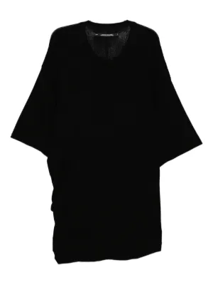 トップス JULIUS DRAPE TOP ver.2 BLACK JULIUS Drape Tank Top （Black） -FASCINATE