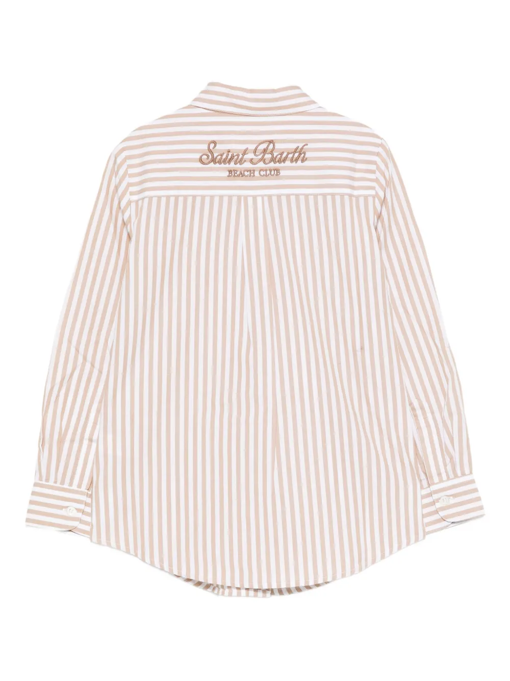 MC2 Saint Barth Kids Brigitte striped shirt Beige