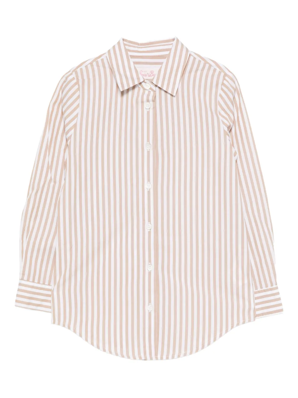 MC2 Saint Barth Kids Brigitte striped shirt Beige