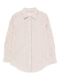MC2 Saint Barth Kids Brigitte striped shirt - Neutrals