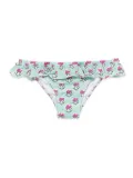MC2 Saint Barth Kids ruffled floral-print bikini bottom - Green