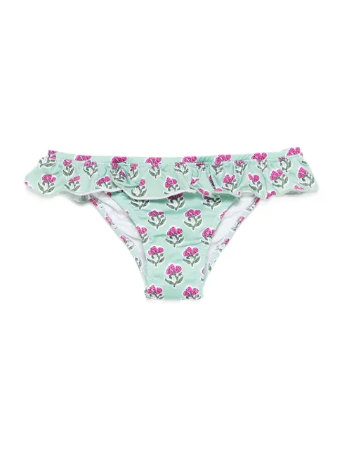 MC2 Saint Barth Kids ruffled floral-print bikini bottom