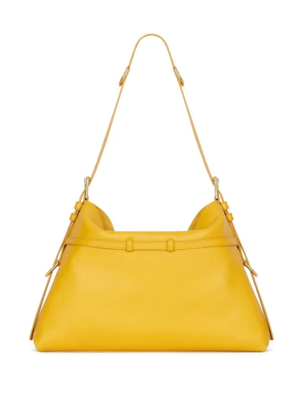 Givenchy ヴォワイユー シャイニーレザーバッグ M | イエロー 