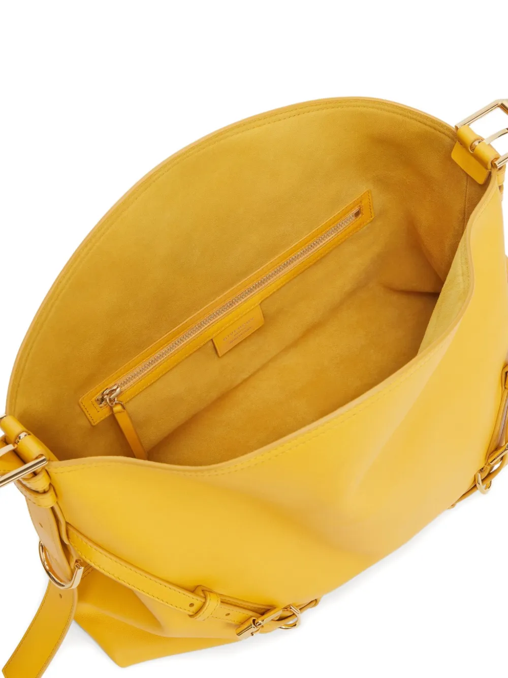 Givenchy Voyou medium glanzende leren tas Geel
