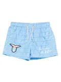 MC2 Saint Barth Kids patch-detail swim shorts - Blue