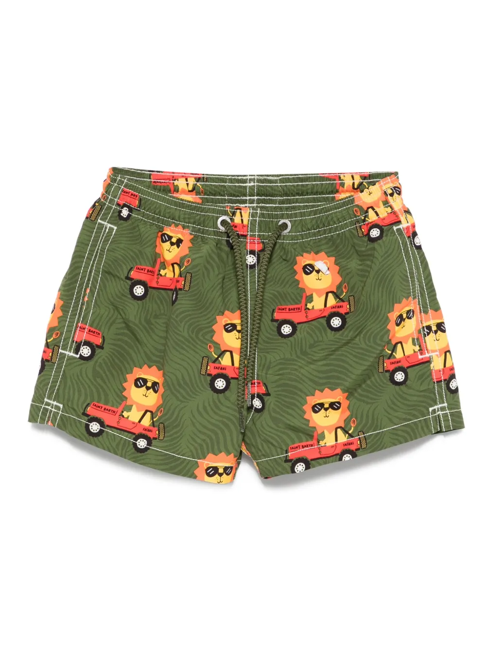 MC2 Saint Barth Kids lion-print swim shorts - グリーン MC2 Saint Barth Kids lion-print swim shorts - グリーン