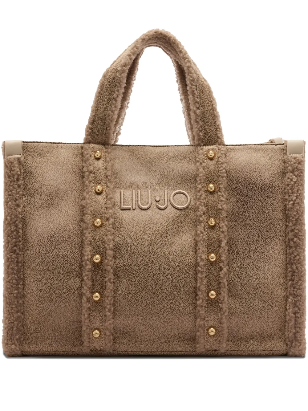 large studded tote bag