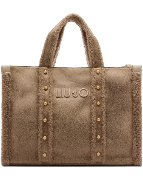 LIU JO large studded tote bag