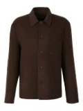 Officine Generale button-fastening patch-pocket jacket - Brown