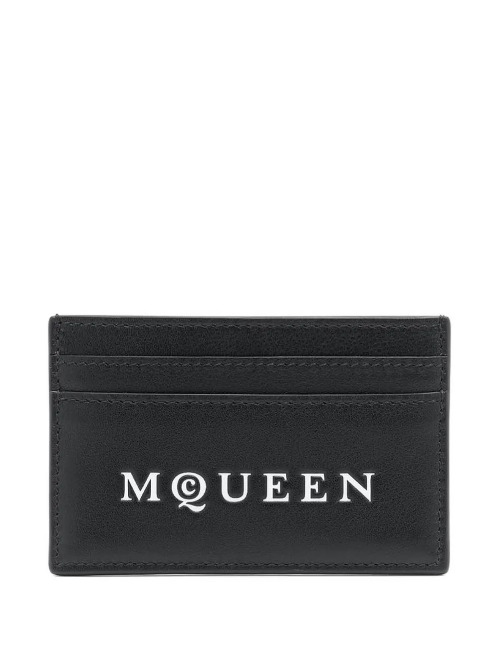 Alexander McQueen logo-debossed cardholder | Black | Image 1