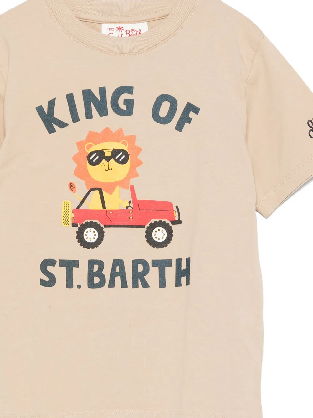 MC2 Saint Barth Kids graphic-print T-shirt Beige