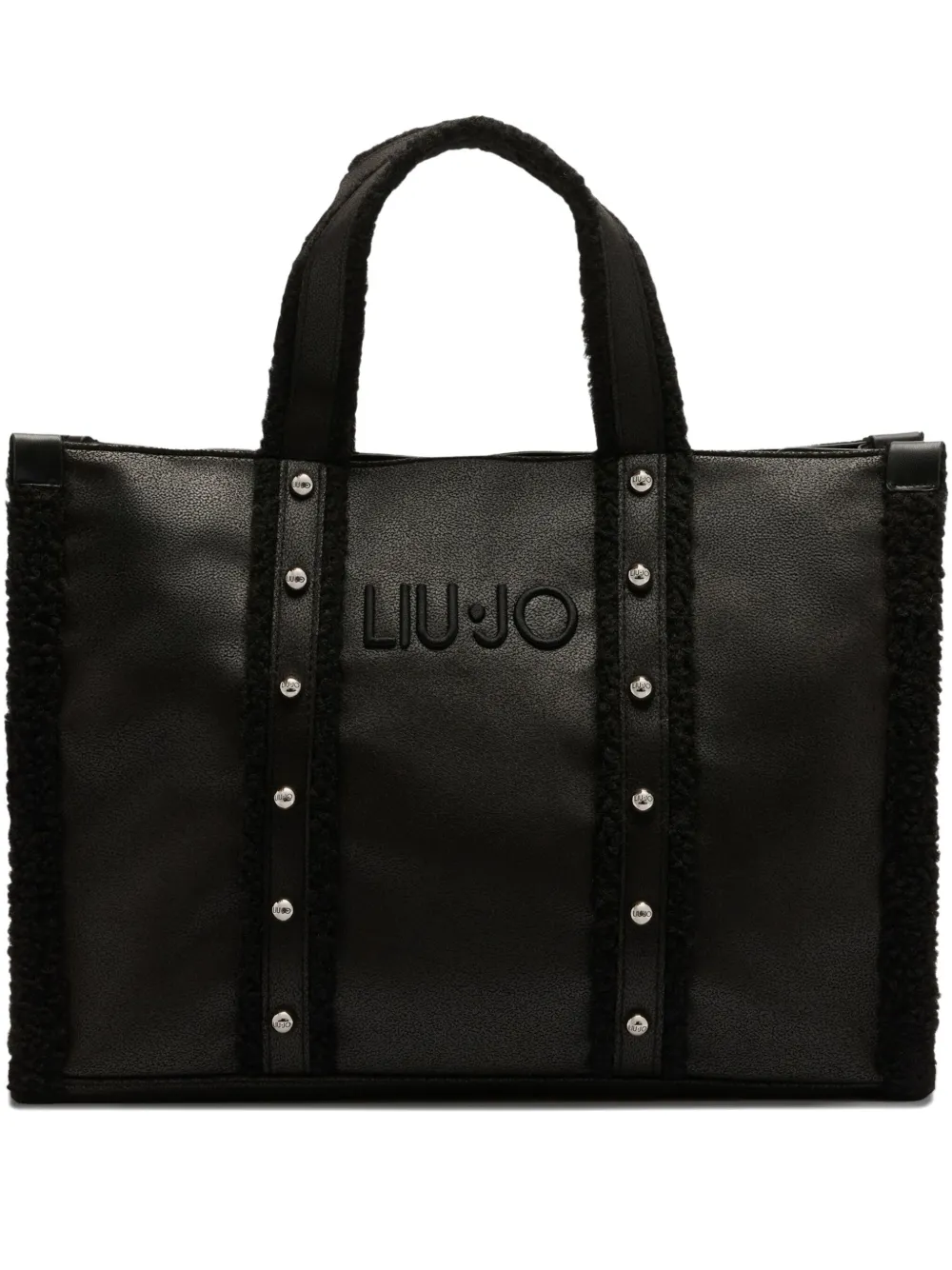 LIU JO large stud-embellished tote bag - ブラック LIU JO large stud-embellished tote bag - ブラック