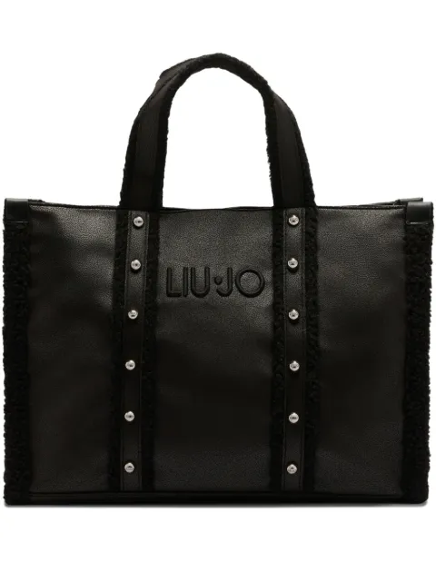 LIU JO large stud-embellished tote bag
