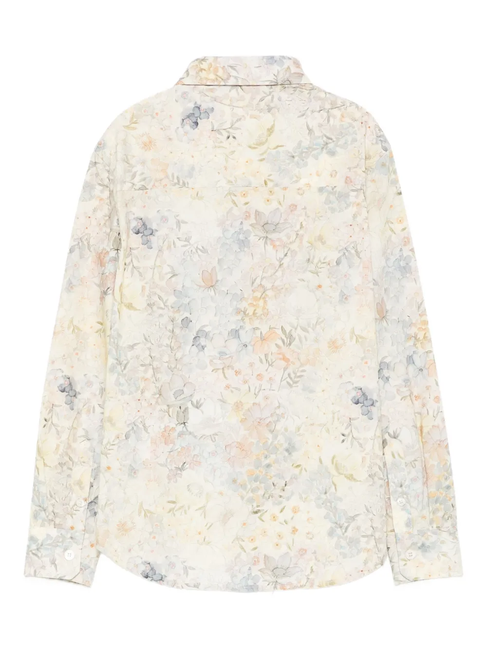 Golden Goose Kids floral-print shirt Beige
