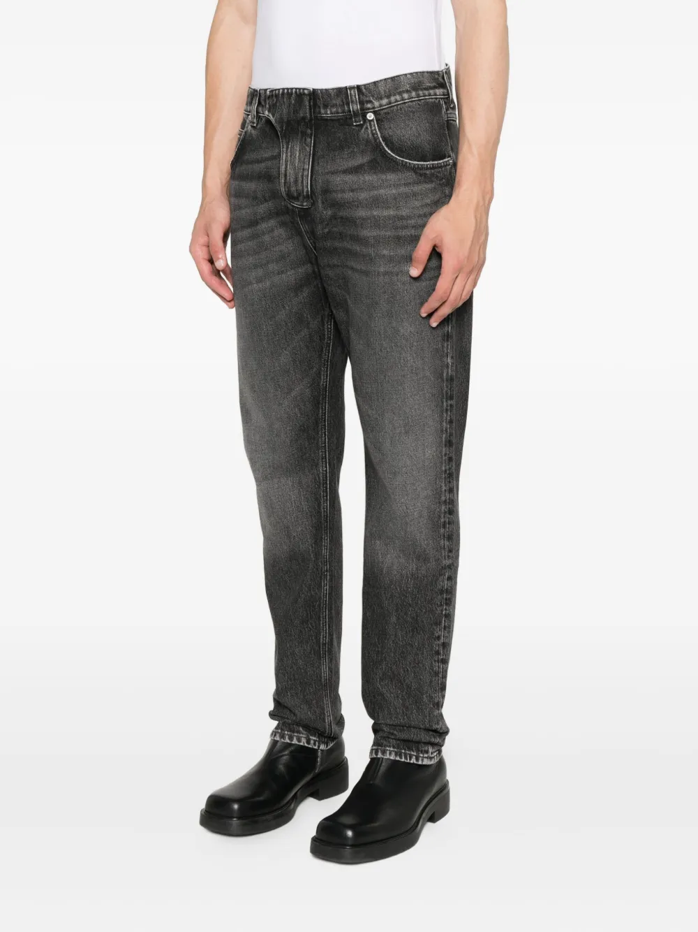 Balmain Jeans met logopatch Grijs