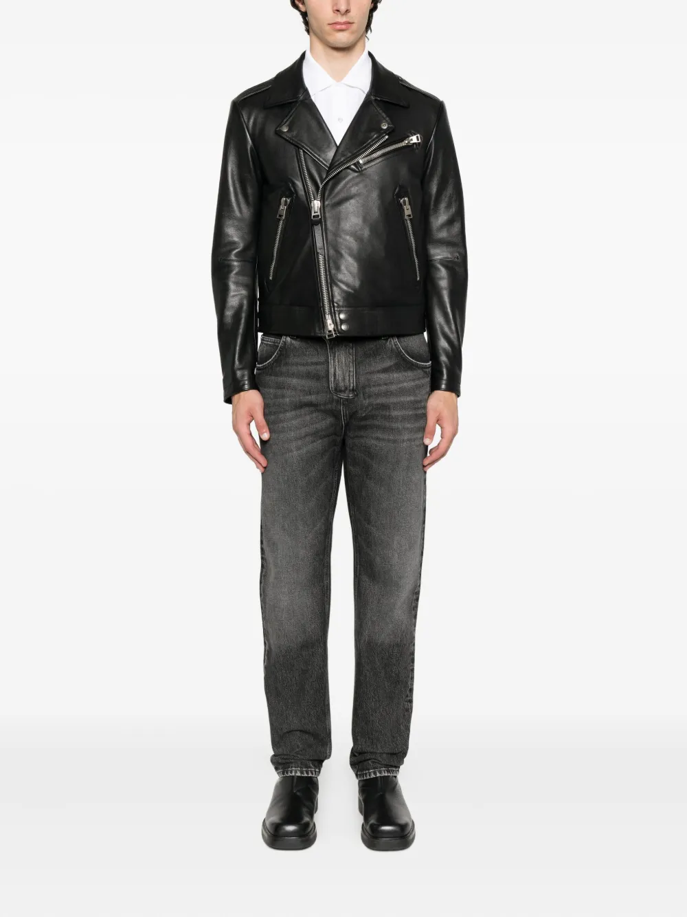 Balmain Jeans met logopatch Grijs