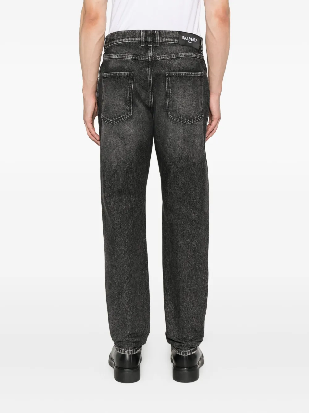 Balmain Jeans met logopatch Grijs