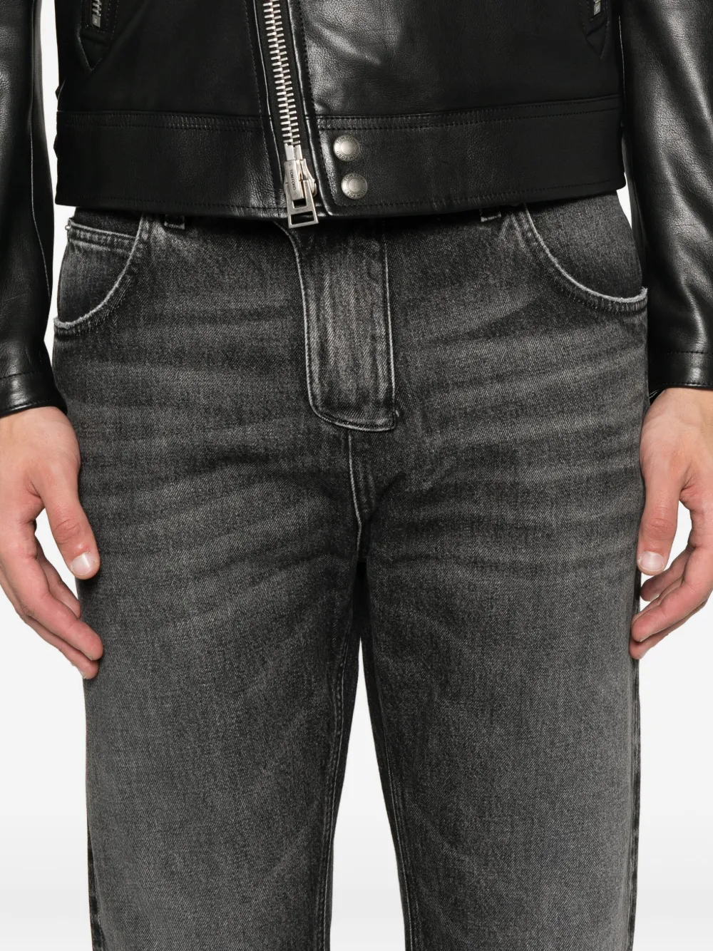 Balmain Jeans met logopatch Grijs