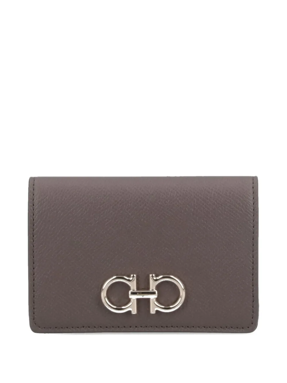 Ferragamo Gancini logo-plaque leather wallet Bruin