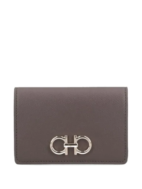 Ferragamo Gancini logo-plaque leather wallet