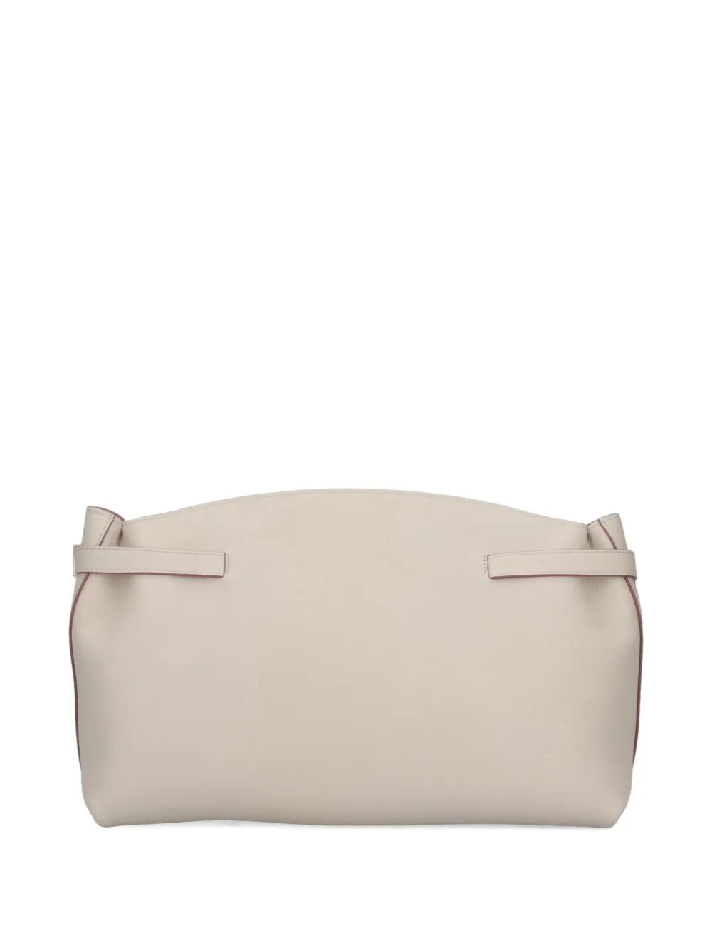 Ferragamo Hug clutch met structuur Beige
